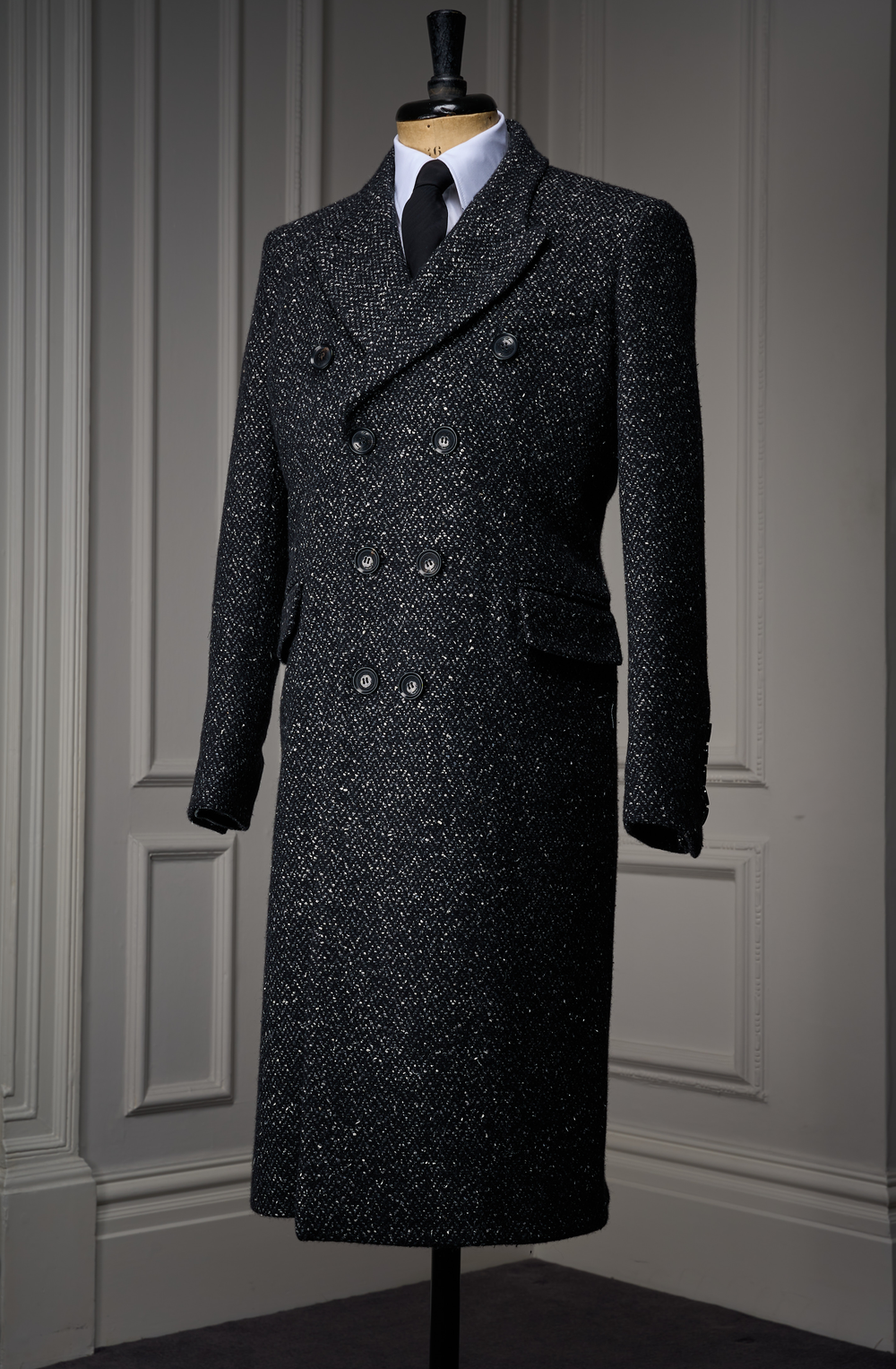イデー／H& by POOL Coat Black × Herringbone IDEE H&byPOOL Coat Black × Herringbone
